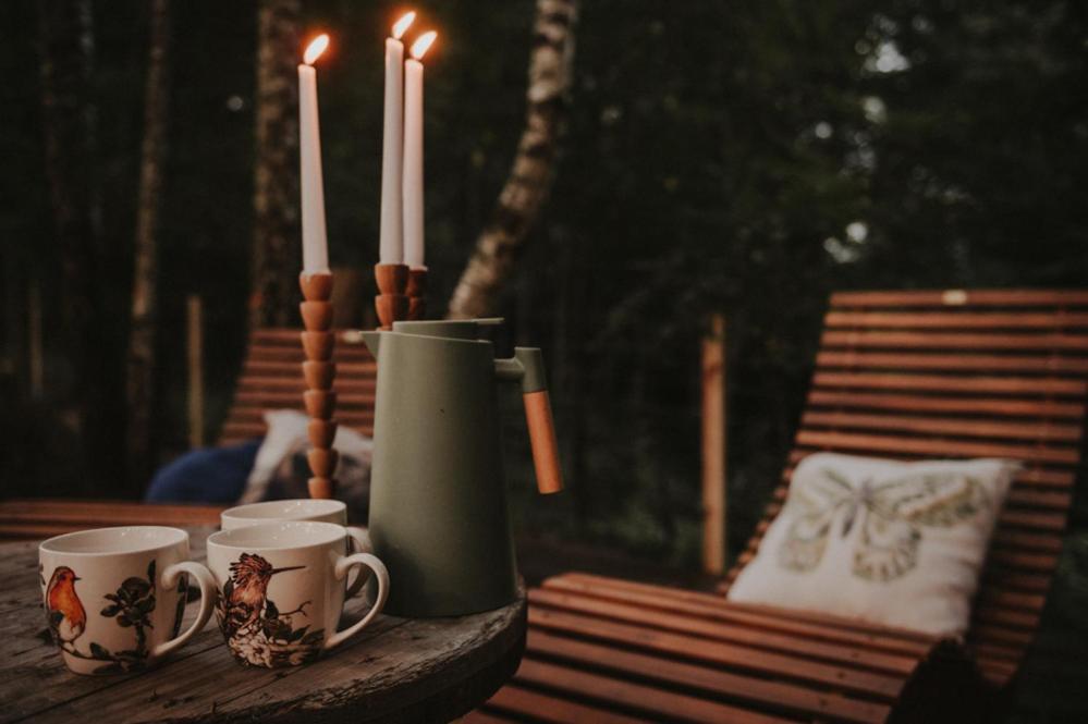 Jurty Z Widokiem, Prywatna Balia- Dzikolas Glamping Krasnobród Buitenkant foto