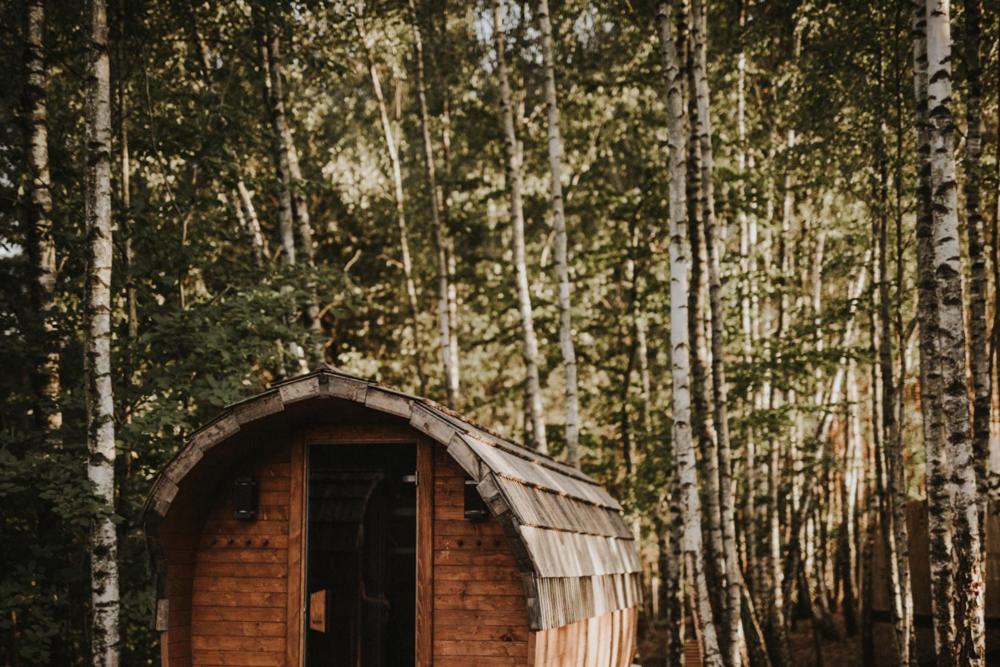 Jurty Z Widokiem, Prywatna Balia- Dzikolas Glamping Krasnobród Buitenkant foto