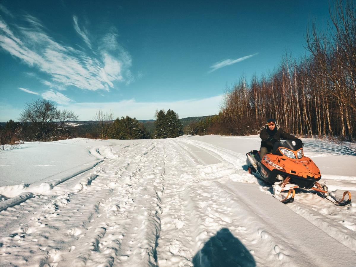 Jurty Z Widokiem, Prywatna Balia- Dzikolas Glamping Krasnobród Buitenkant foto